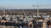 New homes under construction in England