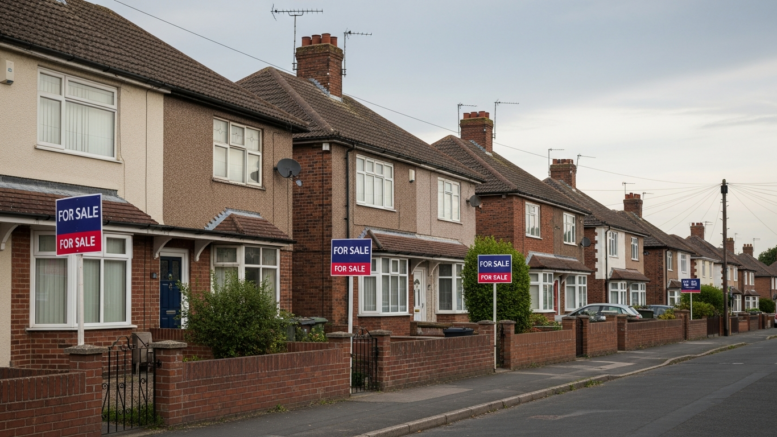 British homes with clear For Sale boards