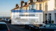 Coastal homes on an English residential street