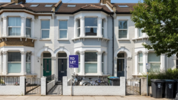 London student rental terrace with To Let board