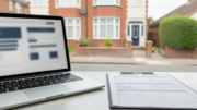 Laptop and rental paperwork for PRS database filing