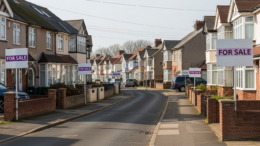 British homes with For Sale boards