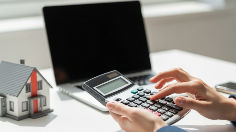 UK landlord tax compliance desk and house model