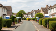 British homes with For Sale boards in a slower market