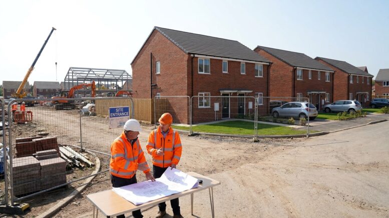 New UK affordable homes under construction