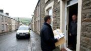 Welsh rental street during landlord licence check