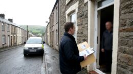 Welsh rental street during landlord licence check