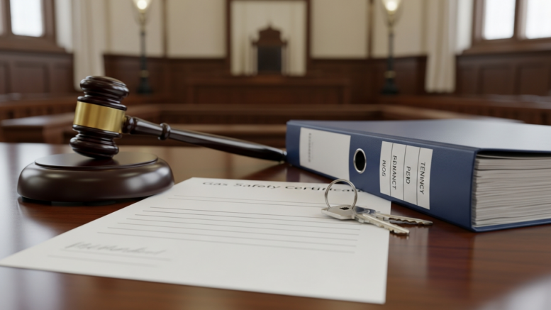 Judge's gavel, house keys and a gas safety certificate representing a Supreme Court Section 21 appeal
