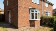 Cracked UK brick house after dry weather