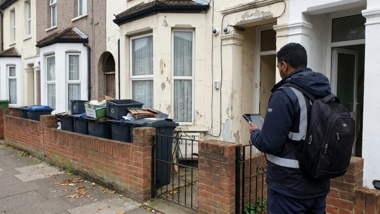 Wembley HMO inspected by a council enforcement officer