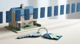 UK rental home with level rent markers and deposit keys