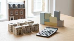 Six property models beside calculator in a tax comparison