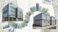 Council offices and temporary accommodation flats