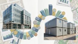 Council offices and temporary accommodation flats