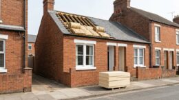 Victorian rental terrace during loft insulation retrofit