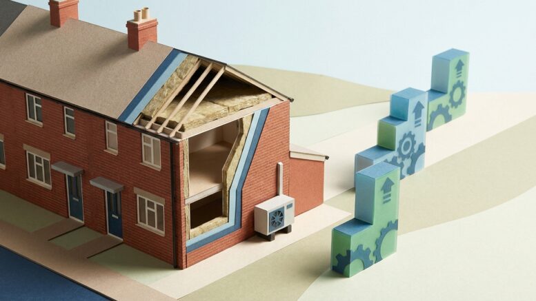 British rental home with insulation and heat pump upgrades