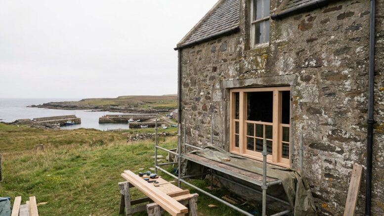 Restored stone cottage in Orkney ready for private rent