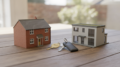 Two British house models with keys for landlord succession