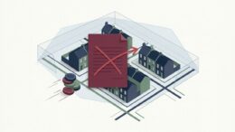 Editorial graphic showing an HMO licensing plan being withdrawn while planning controls remain