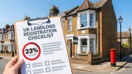 UK landlord database registration checklist with 23 percent awareness