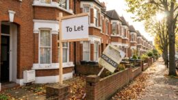 London terraced street with To Let board after sale reversal
