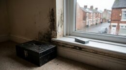 Damp inspection in an English private rented flat