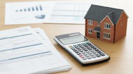 Mortgage papers and calculator as BTL rates pass 6 percent