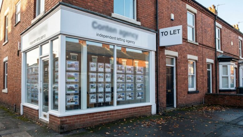 To Let board outside terraced rental amid high demand