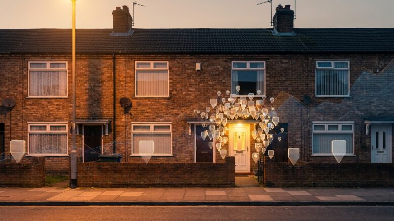 British rental terraces with tenant demand markers