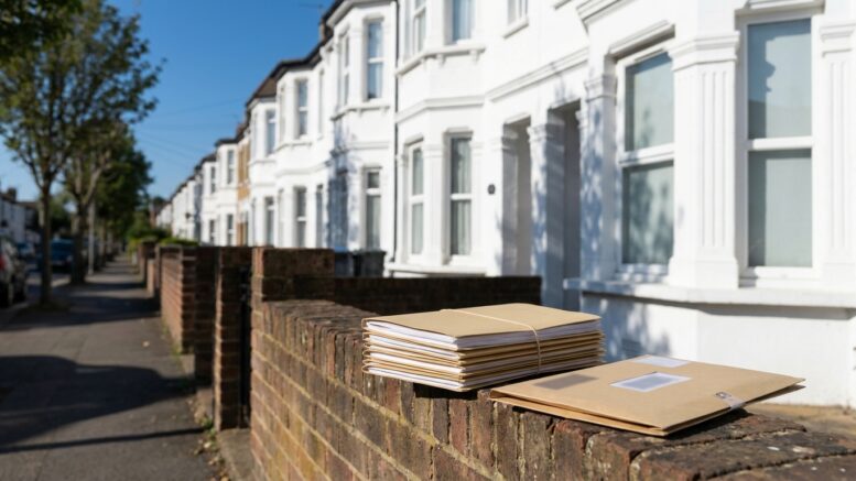Southend seaside terraces under blue sky with licence files